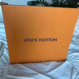 Louis Vuitton Signature Orange Box and shopping bag